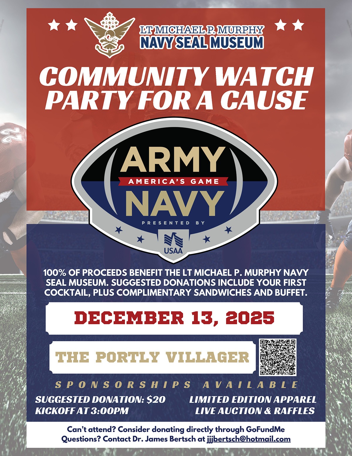Army Navy Game Flyer